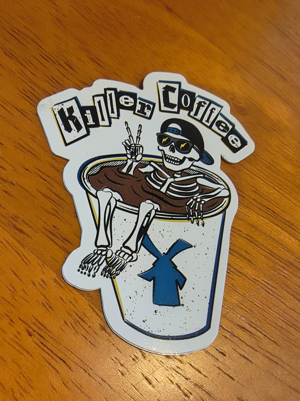 Dutch Bros Killer Coffee Skeleton Sticker